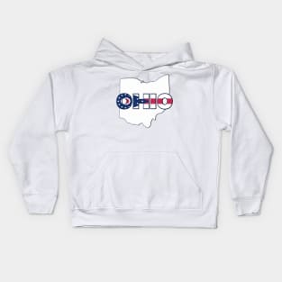 Ohio Colored State Letters Kids Hoodie
